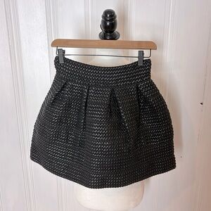 GUESS faux leather braided mini skirt